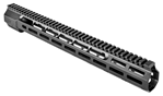 Zev Technologie 46844 ZEV HG308WEDGE16 Large Frame 308 Rifle Wedge Lock Handguard Aluminum Black Hard
