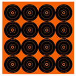 Birchwood Labor 48225 Birchwood Casey 36348 Big Burst  Self-Adhesive Paper Black/Orange 3" Bullseye 48