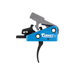 48504 Timney Triggers 663S Targa Long Trigger  AR-Platform Two-Stage Curved 2.00 lbs