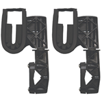 49406 Rugged Gear 10100 Single Hook Gun Mount  Rifle/Shotgun Black Nylon 2 Pack