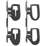 49407 Rugged Gear 10040 Dual Lock Gun Holder Black Metal 2 Pack