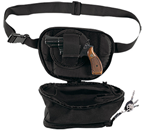 Bulldog Cases 49601 Bulldog BD860 Medium Fanny Pack 10" x 7.5" Nylon Black