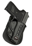49973 Fobus R1911RP Evolution  Black Plastic OWB 1911 Style w/Rails Right Hand