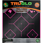Truglo 5013 TruGlo TG14P6 Tru-See  Self-Adhesive Paper Universal Heavy Paper Black/Pink 5-Di