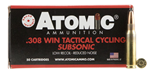 Atomic Ammuniti 50456 ATOMIC 00472 308WIN  260 CYCLING TACT SUBS   50/10