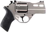 RHINO Chiappa Firearms 340290 Rhino 30DS 357 Mag 3" 6 Round Black Rubber Grip Nickel