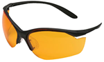 51966 Howard Leight R01537 Vapor II Shooting/Sporting Glasses Black Frame/Orange Lens