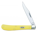 Case & Sons Cut 5380 Case 031 S Trapper Slimline 3.25" Folding Clip Point Plain Tumble Polish Chrome
