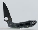 54200 Spyderco C11FPGY Delica 4 Lightweight 2.88" Folding Drop Point Plain VG-10 SS Bl