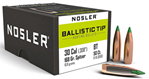 54390 Nosler 30168 Ballistic Tip Hunting 30 Caliber .308 168 GR Spitzer 50 Per Box