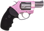 Undercover Lite Charter Arms 53830 Pink Lady UL 38 Spl 2" 5rd Black Rubber Grip Pink Alum/SS