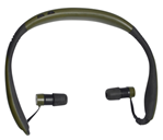 Altus Brands 54897 Pro Ears PEEBGRN Stealth 28  28 dB Behind The Head Black Ear Buds with Green Ban