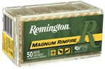56109 Remington Ammunition 21172 RimFire Magnum  22 WMR 40 gr Pointed Soft Point (PSP)