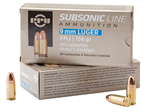 Tr&z Usa Tradin 56428 PPU PPS9MM Subsonic  9mm Luger Subsonic 158 gr Full Metal Jacket (FMJ) 50 Bx/ 20