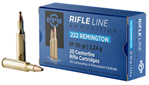 Tr&z Usa Tradin 56430 PPU PP222 Standard Rifle  222 Rem 50 gr Soft Point (SP) 20 Bx/ 50 Cs