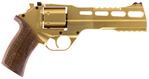 NEW Chiappa Firearms 340225 Rhino 60DS Single/Double 357 Magnum 6" 6 Walnut Gold Pla