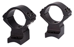 Talley Manufact 59640 Talley 940706 Rings and Base Set For Weatherby Lightweight 1" Medium Black Matte