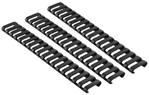 Ergo Grip 60123 Falcon Industries Inc 3 Pack Black Low Profile Rail Cover 18 Slot