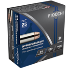 Fiocchi Ammunit 60580 Fiocchi 44XTPB25 Hyperformance  44 Rem Mag 200 gr XTP Hollow Point 25 Bx/ 20 Cs
