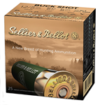 Magtech 61959 Sellier & Bellot SB12BSB Shotgun 12 Gauge 2.75" 27 Pellets 4 Buck Shot 25 Bx/ 10