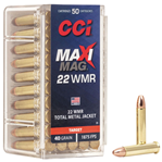 Cci/speer 63211 CCI 0023 Select 22 Win Mag Total Metal Jacket 40 GR 50Box/40Case