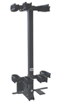 63357 Rugged Gear 11094 Wall Mount Removeable 4 Rifle/Shotgun Black Steel