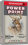 Winchester Ammu 65146 Winchester Ammo X2432 Super-X 243 Winchester 100 GR Power-Point 20 Bx/ 10 Cs