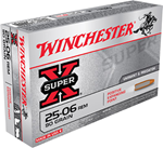 Winchester Ammunition X25061 WINCHESTER SUPER-X 25-06 REM 90GR EXPAND PNT 20RD 10BX/CS