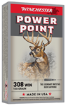 Winchester Ammu 65200 Winchester Ammo X3085 Super-X 308 Winchester/7.62 NATO 150 GR Power-Point 20 Bx/