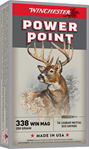Winchester Ammu 65212 Winchester Ammo X3381 Super-X 338 Winchester Magnum 200 GR Power-Point 20 Bx/ 10