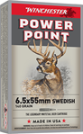 Winchester Ammu 67573 Winchester Ammo X6555 Super-X 6.5X55mm Swedish 140 GR Soft Point 20 Bx/10 Cs