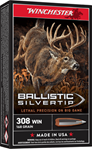 Winchester Ammu 67671 Winchester Ammo SBST308A Supreme 308 Winchester/7.62 NATO 168 GR Ballistic Silve