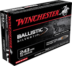 Winchester Ammu 67679 Winchester Ammo SBST243 Supreme 243 Winchester 55 GR Ballistic Silvertip 20 Bx/