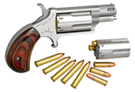 North American Arms 22 MAGNUM NAA NAA22MSCP Ported Combo 22 Mag 1-1/8" 5rd Rosewood Grip SS w/22LR Cyl