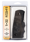 72853 Pearce Grip PG19111 1911 Finger Groove Insert 1911-Style Government Black Rubber