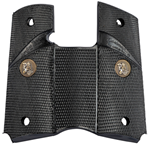 73017 Pachmayr 02545 Signature w/o Backstrap Pistol Grip 1911 Officers Checkered Black