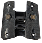 73284 Pachmayr 05008 Signature Combat Pistol Grip w/Finger Grooves 1911 Checkered Blk