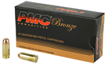 Pmc 74123 PMC 40D Bronze 40 Smith & Wesson Full Metal Jacket 165 GR 50Box/20Case