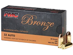 Pmc 74192 PMC 32B Bronze  32 ACP 60 gr Jacketed Hollow Point (JHP) 50 Bx/ 20 Cs