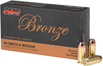 Pmc 74198 PMC 40E Bronze 40 Smith & Wesson Full Metal Jacket Flat Point 180 GR 50Box/20Cs