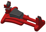 Mtm Molded Prod 74527 MTM Case-Gard KSR-30 K-Zone Shooting Rest Rifle/Handgun Red Plastic