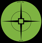 Birchwood Labor 74836 Birchwood Casey 33936 Target Spots 6" Green Crosshair Self-Adhesive 10 Pack