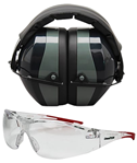 Champion Traps 74850 Champion Targets 40622 Eyes & Ears Combo 26 dB Over the Head Black Ear Cups with