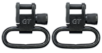 Grovtec Usa Inc 75618 Grovtec US Inc GTSW02 Locking Swivel  Set Rifle 1.25" Black Oxide Steel