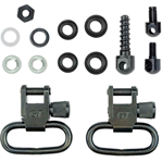 Grovtec Usa Inc 75622 Grovtec US Inc GTSW19 Locking Swivel  Set Shotgun 1" Pump/Auto Black Oxide Steel