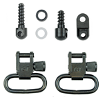 Grovtec Usa Inc 75624 Grovtec US Inc GTSW27 Locking Swivel  Set Rifle 1" Black Oxide Ruger 10/22,