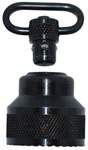 Grovtec Usa Inc 75632 Grovtec US Inc GTSW298 Mag Cap With Swivel Shotgun 1" Push Button Black Oxide Mo