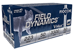Fiocchi Ammunit 76019 Fiocchi 223HVA50 Field Dynamics  223 Rem 50 gr V-Max 50 Bx/ 20 Cs