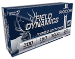 Fiocchi Ammunit 76191 Fiocchi 300WMB Field Dynamics  300 Win Mag 180 GR PSP Interlock BT 20 Bx/ 10 Cs