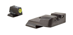 76428 Trijicon SA137Y HD NS S&W M&P SD9/40 VE F/R Green Tritium Yellow Front Outline
